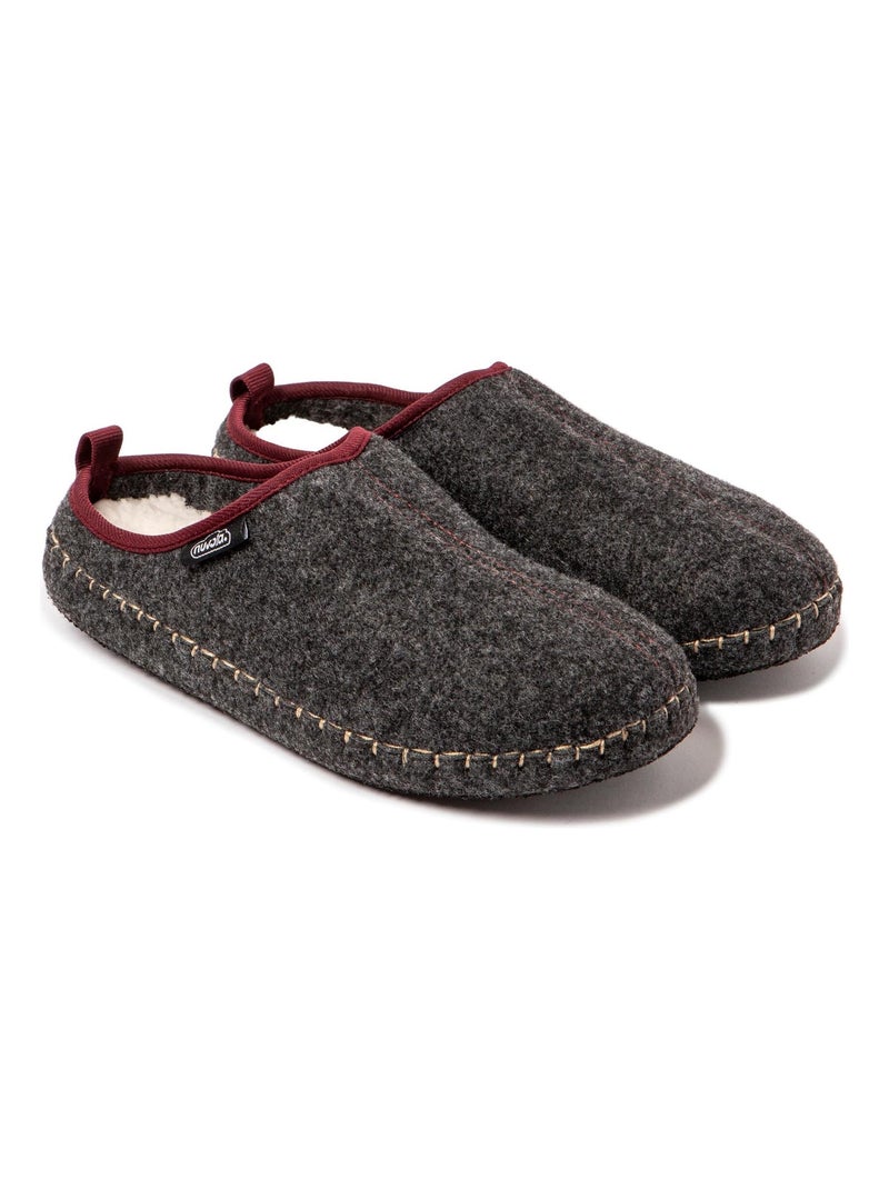 Zapatillas de casa unisex Nuvola con suela de goma Gris burdeos - Kiabi