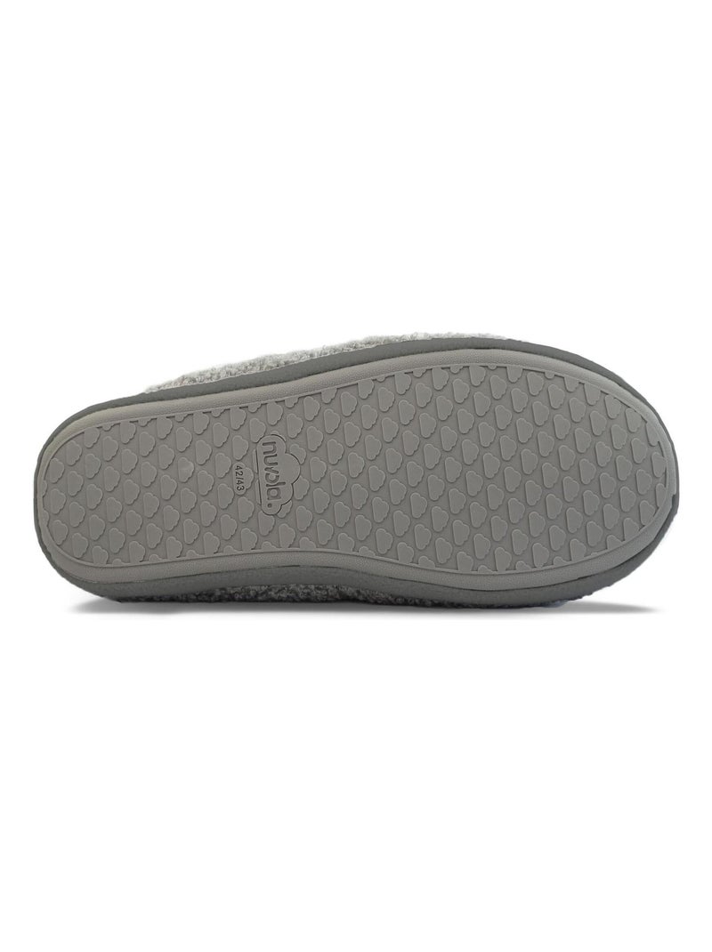 Zapatillas de casa unisex Nuvola con suela de goma Gris - Kiabi