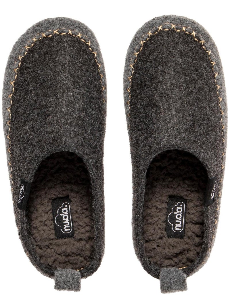 Zapatillas de casa unisex Nuvola con suela de goma Gris oscuro - Kiabi