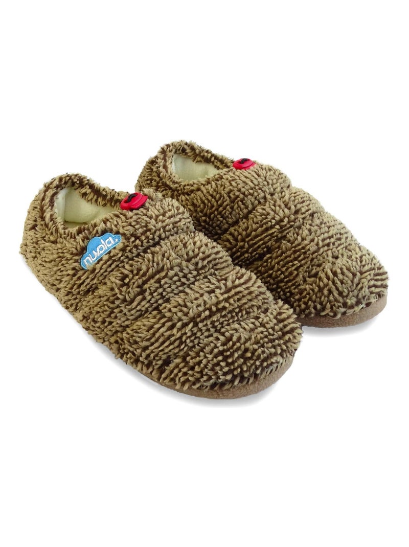 Zapatillas de casa unisex Nuvola con suela de goma Marrón - Kiabi