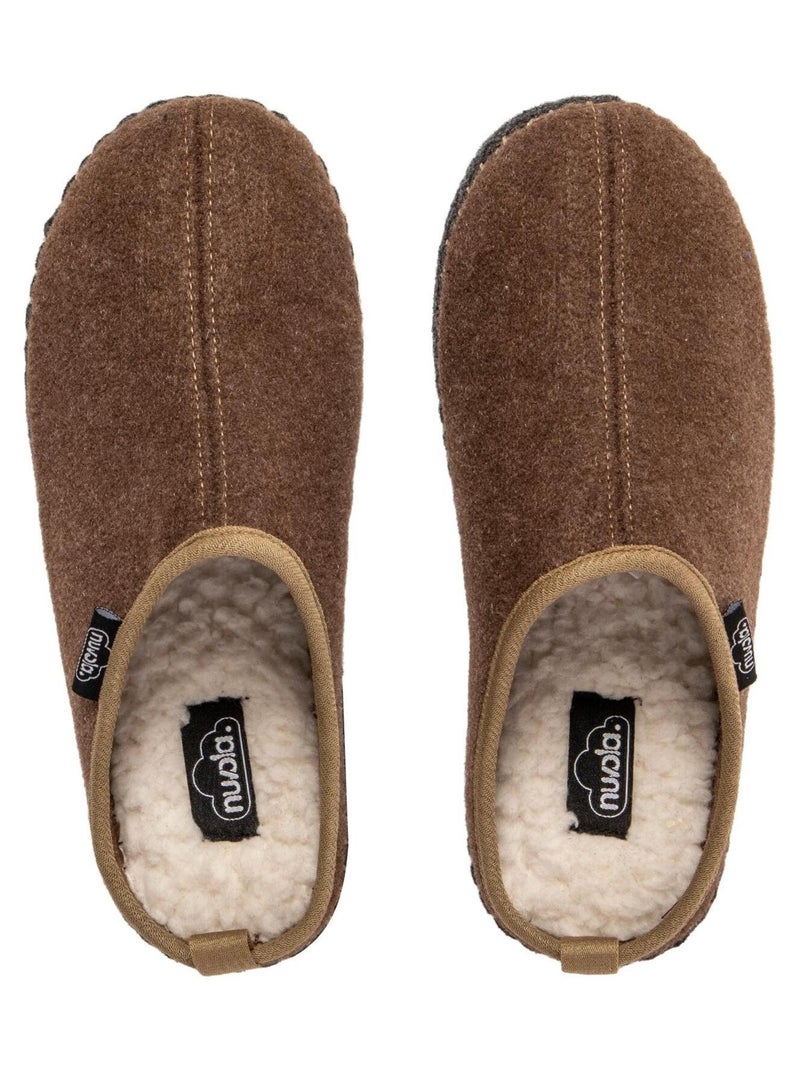 Zapatillas de casa unisex Nuvola con suela de goma Marrón - Kiabi