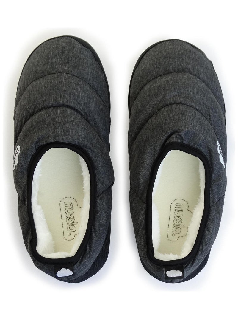 Zapatillas de casa unisex Nuvola con suela de goma Negro - Kiabi