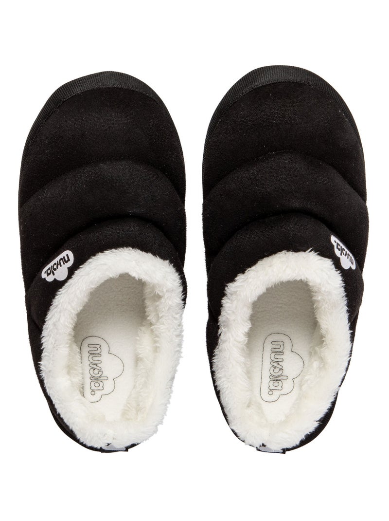 Zapatillas de casa unisex Nuvola con suela de goma Negro - Kiabi