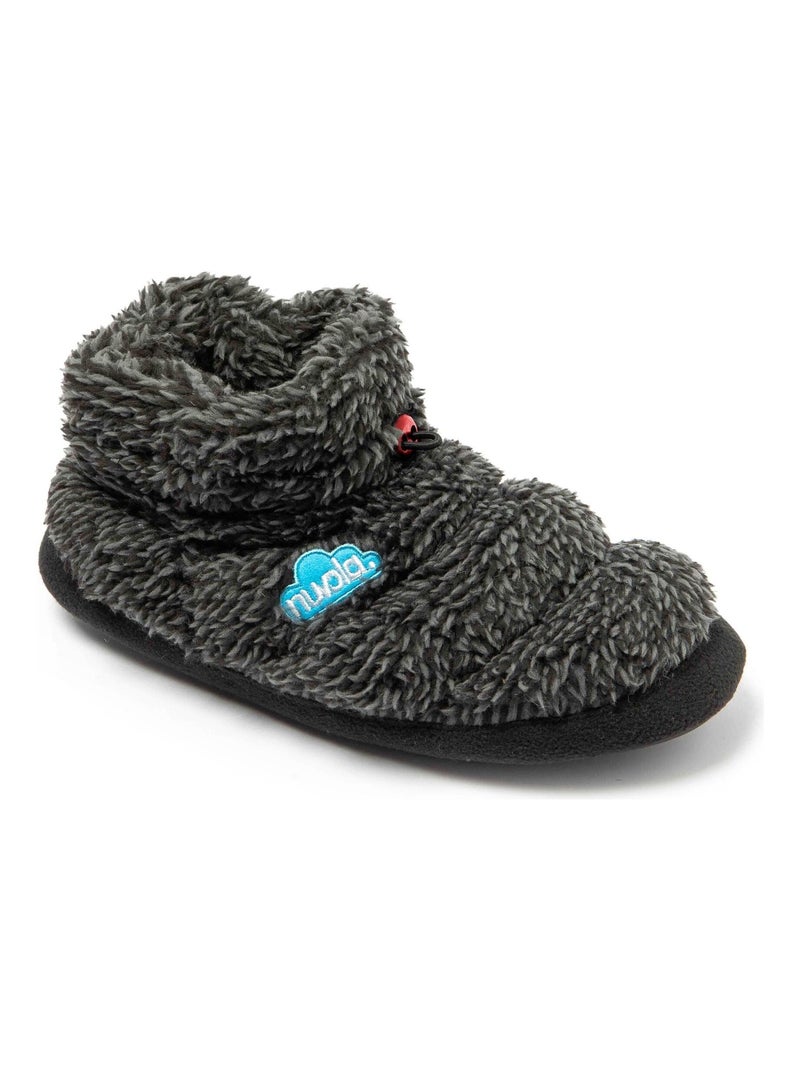 Zapatillas de casa unisex Nuvola con suela de goma Negro mate - Kiabi
