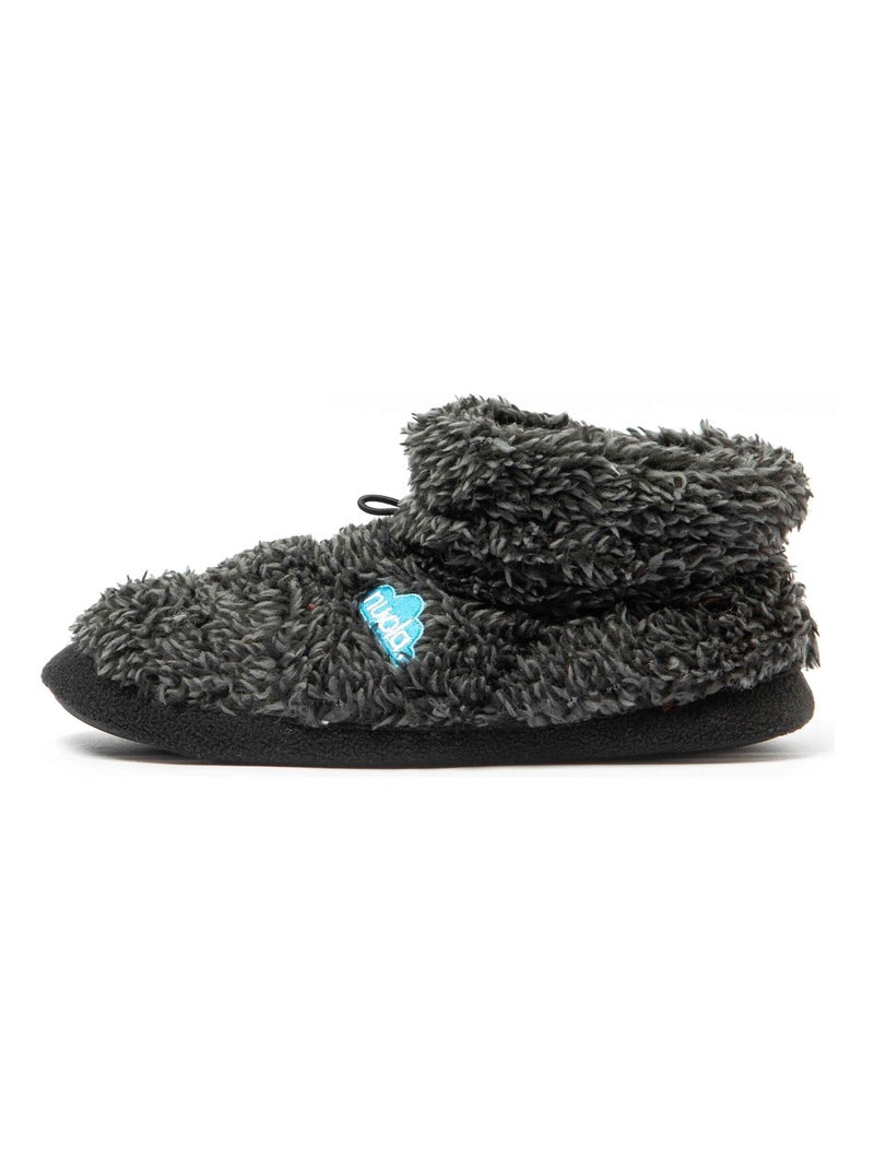 Zapatillas de casa unisex Nuvola con suela de goma Negro mate - Kiabi