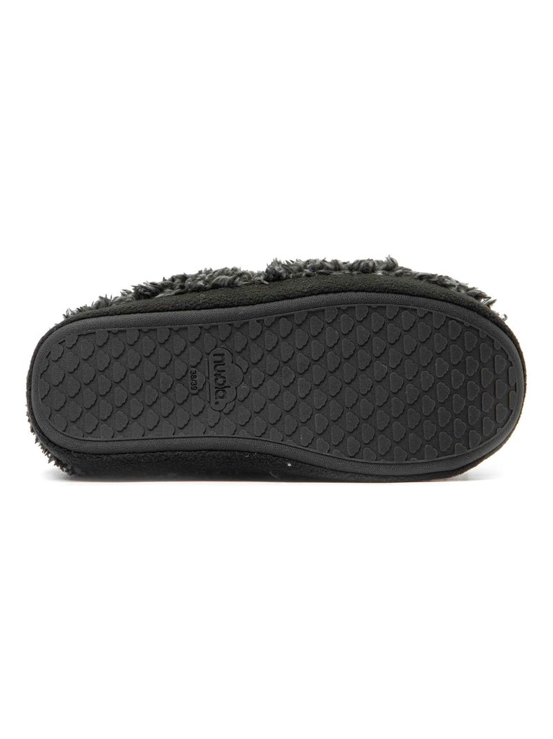 Zapatillas de casa unisex Nuvola con suela de goma Negro mate - Kiabi