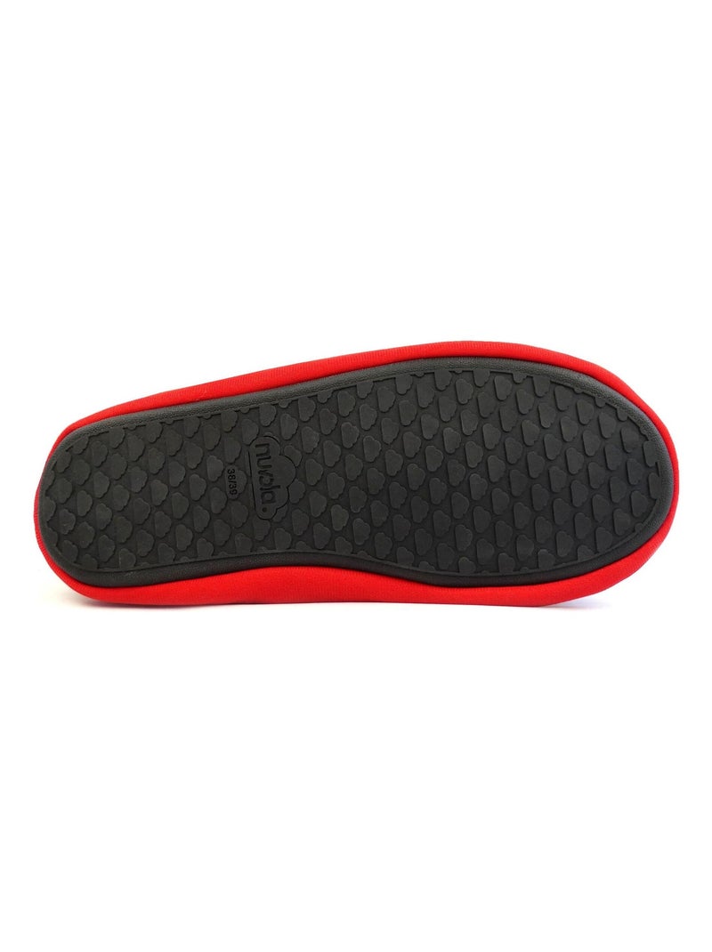 Zapatillas de casa unisex Nuvola con suela de goma Rojo - Kiabi