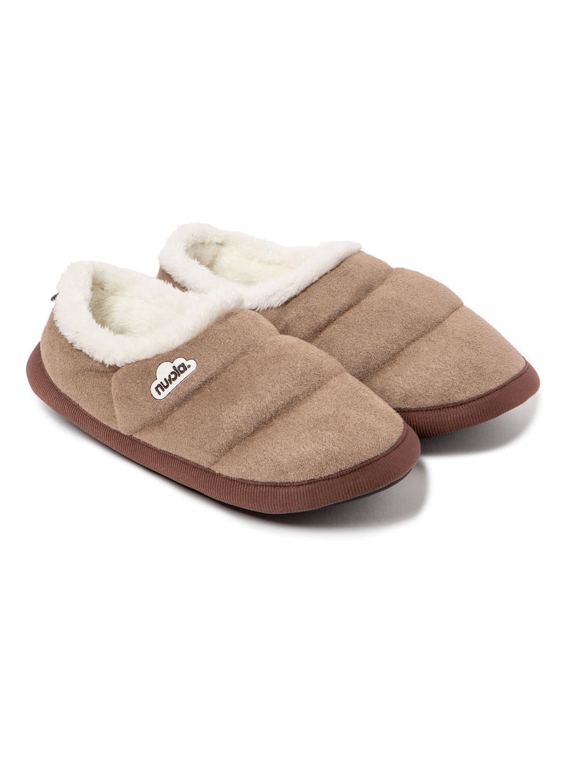 Zapatillas de casa unisex Nuvola con suela de goma Taupe - Kiabi