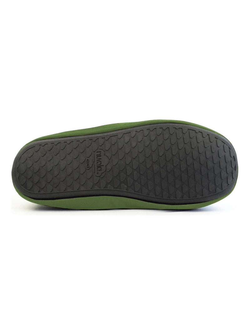 Zapatillas de casa unisex Nuvola con suela de goma Verde oscuro - Kiabi