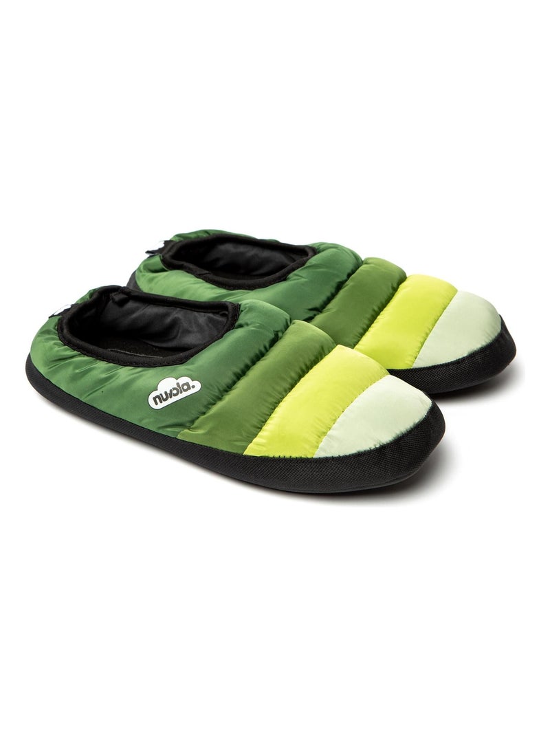 Zapatillas de casa unisex Nuvola con suela de goma Verde oscuro - Kiabi