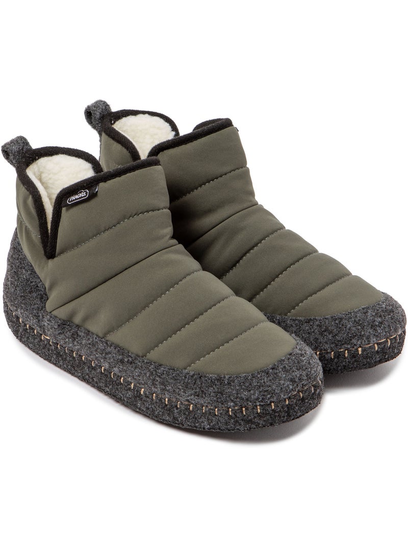 Zapatillas de casa unisex Nuvola con suela de goma Verde oscuro - Kiabi