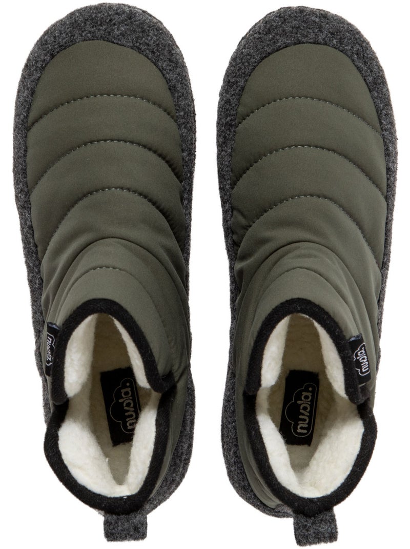 Zapatillas de casa unisex Nuvola con suela de goma Verde oscuro - Kiabi