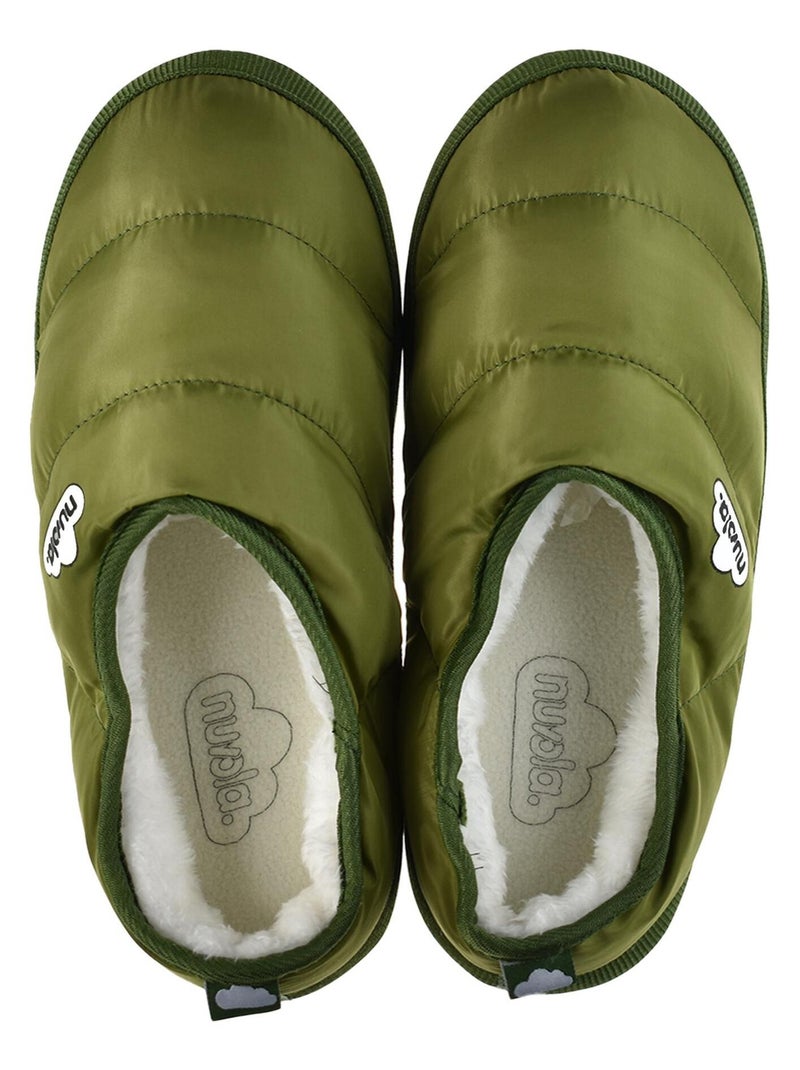 Zapatillas de casa unisex Nuvola con suela de goma Verde oscuro - Kiabi