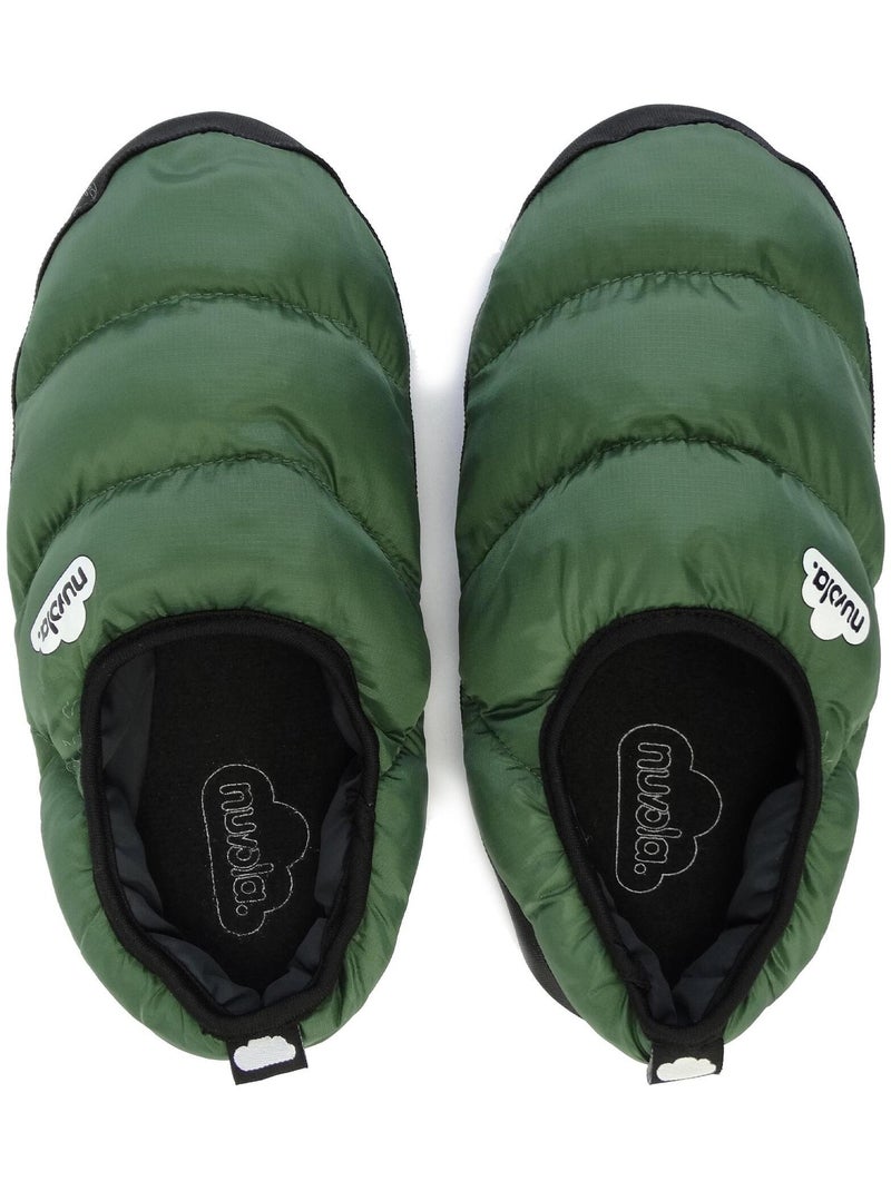Zapatillas de casa unisex Nuvola con suela de goma Verde oscuro - Kiabi