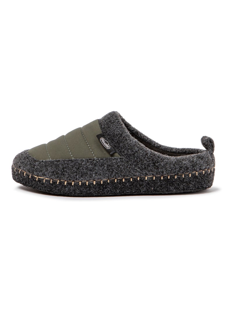 Zapatillas de casa unisex Nuvola con suela de goma Verde oscuro - Kiabi