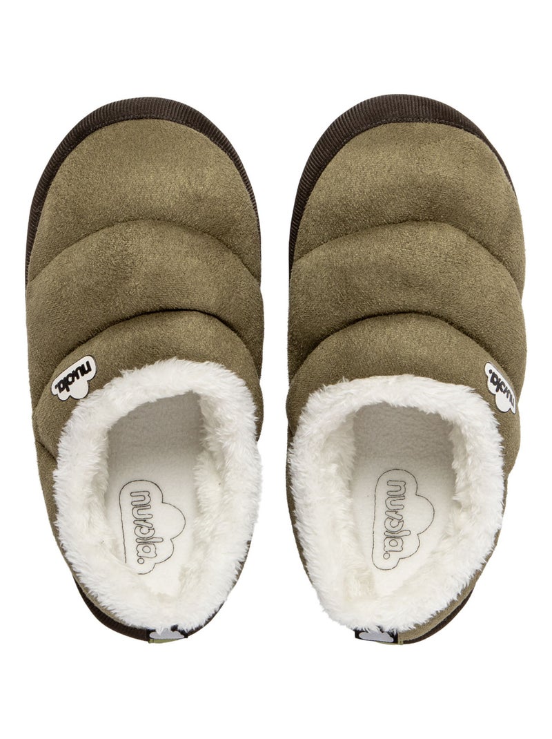 Zapatillas de casa unisex Nuvola con suela de goma Verde oscuro - Kiabi