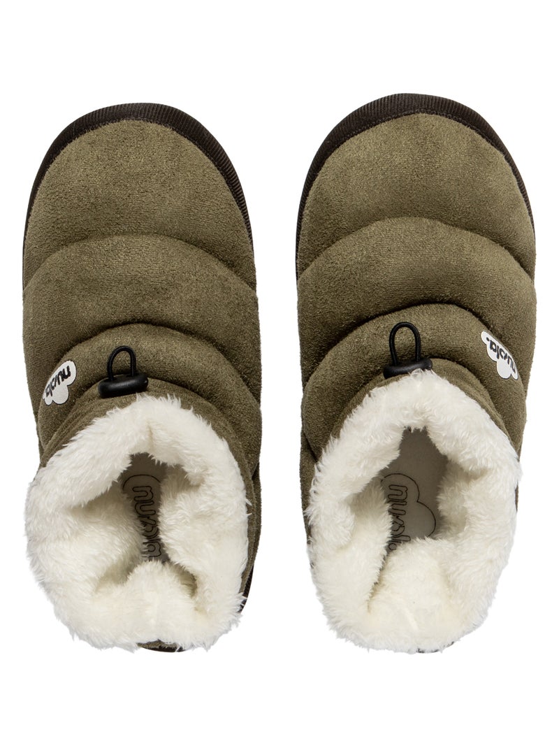 Zapatillas de casa unisex Nuvola con suela de goma Verde oscuro - Kiabi
