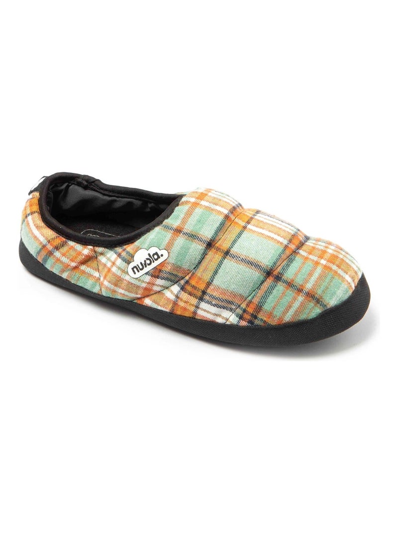 Zapatillas de casa unisex Nuvola con suela de goma Verde/Naranja - Kiabi
