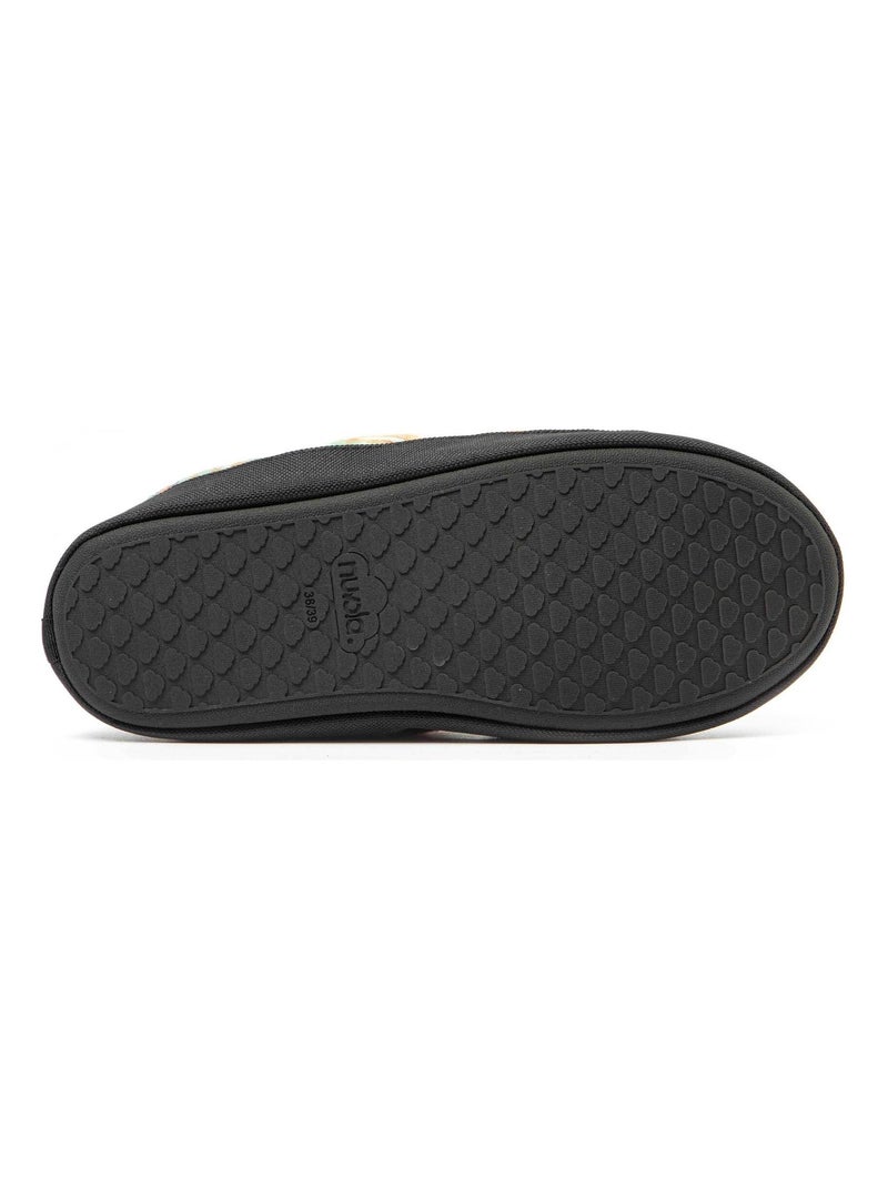 Zapatillas de casa unisex Nuvola con suela de goma Verde/Naranja - Kiabi