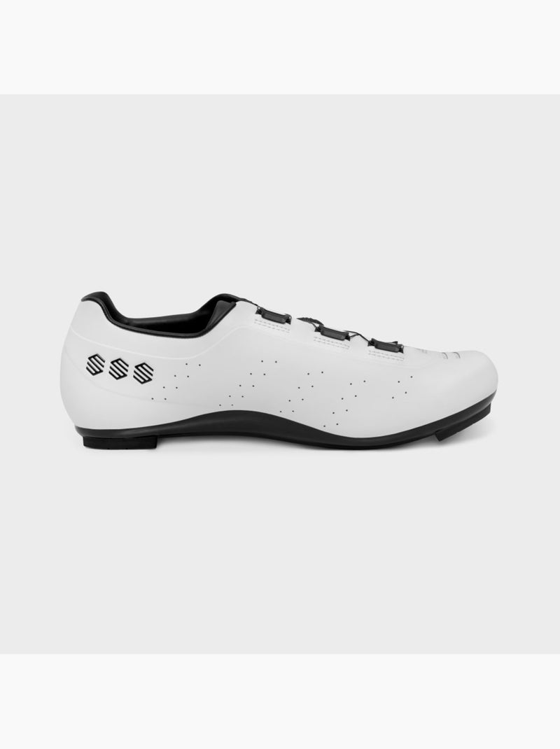 Zapatillas de ciclismo carretera ciclismo hombre y mujer infinity Blanco - Kiabi