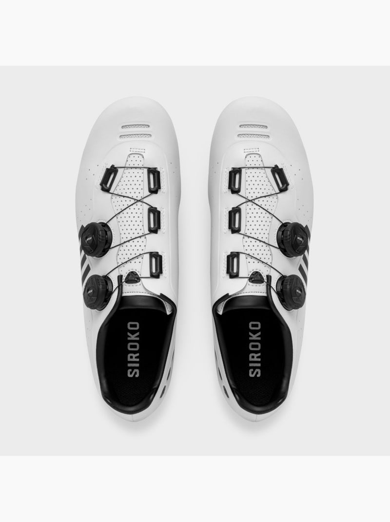 Zapatillas de ciclismo carretera ciclismo hombre y mujer infinity Blanco - Kiabi