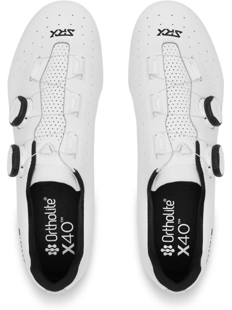 Zapatillas de ciclismo carretera ciclismo hombre y mujer okoris Blanco - Kiabi