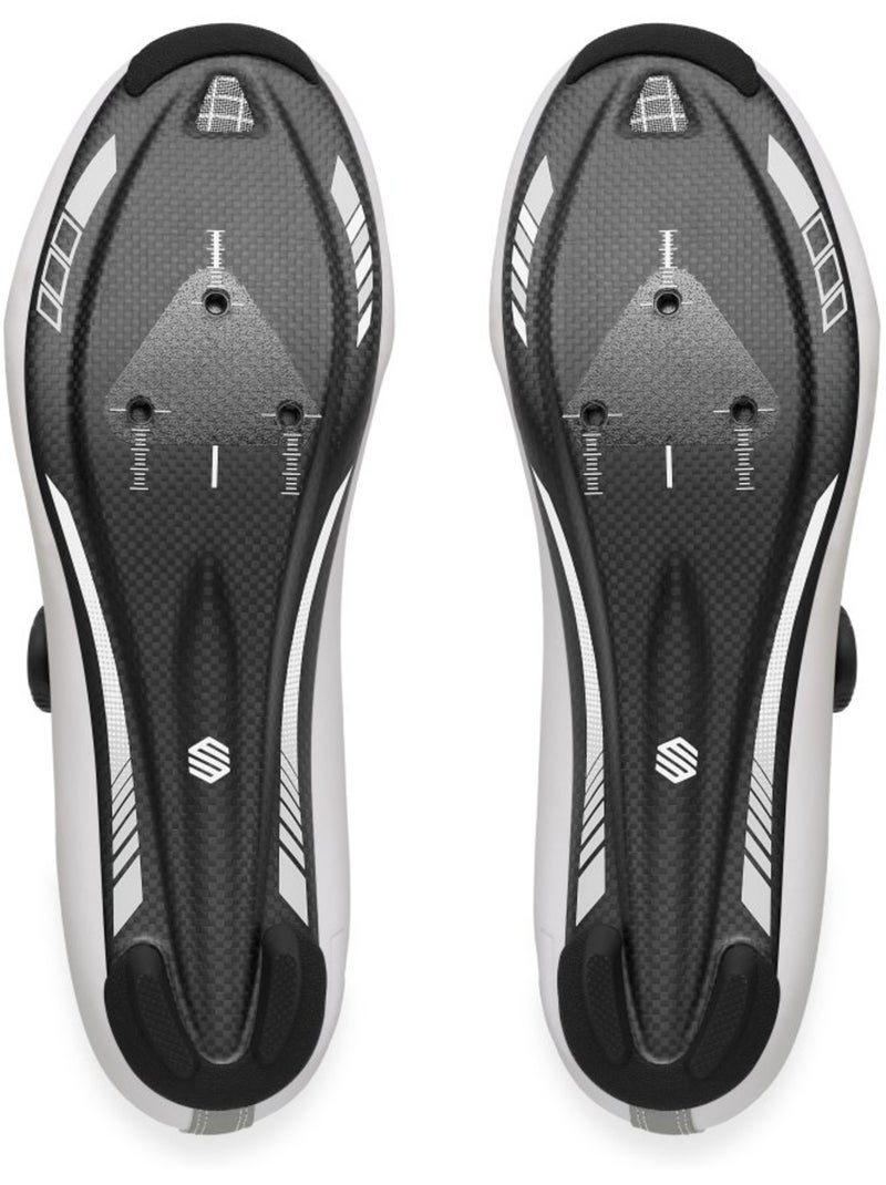 Zapatillas de ciclismo carretera ciclismo hombre y mujer okoris Blanco - Kiabi
