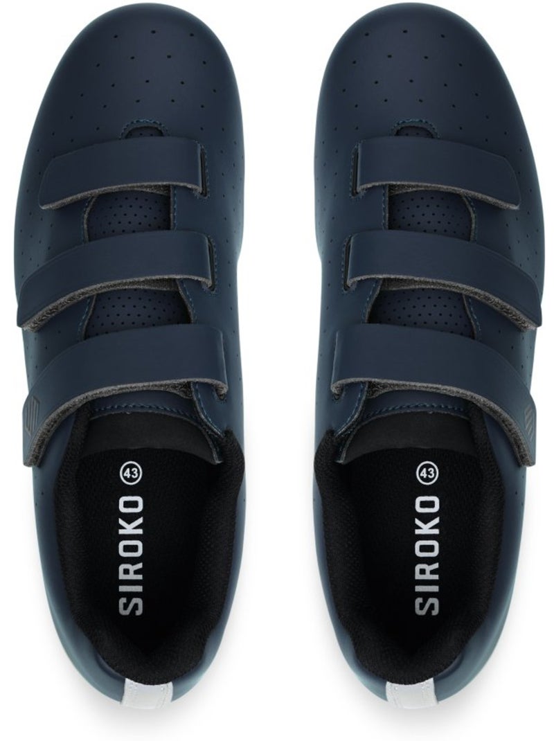 Zapatillas de ciclismo carretera ciclismo hombre y mujer riderev Azul - Kiabi