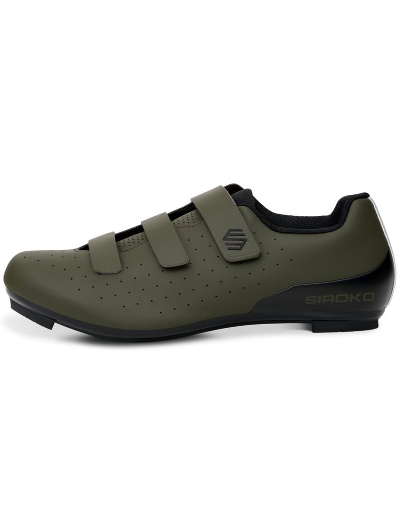 Zapatillas de ciclismo carretera ciclismo hombre y mujer riderev Verde - Kiabi