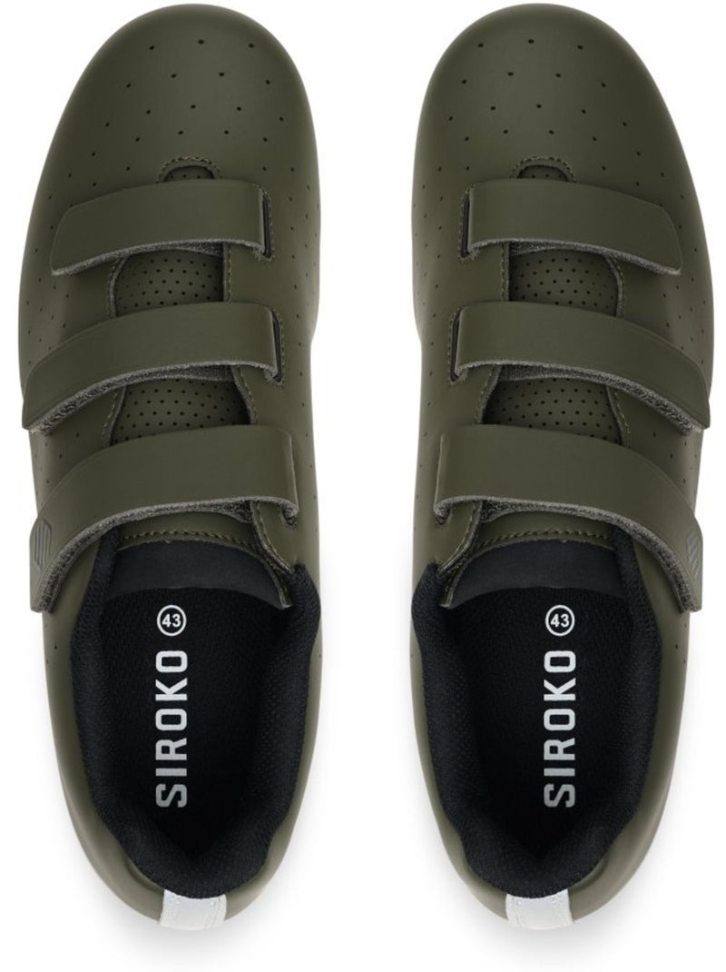 Zapatillas de ciclismo carretera ciclismo hombre y mujer riderev Verde - Kiabi