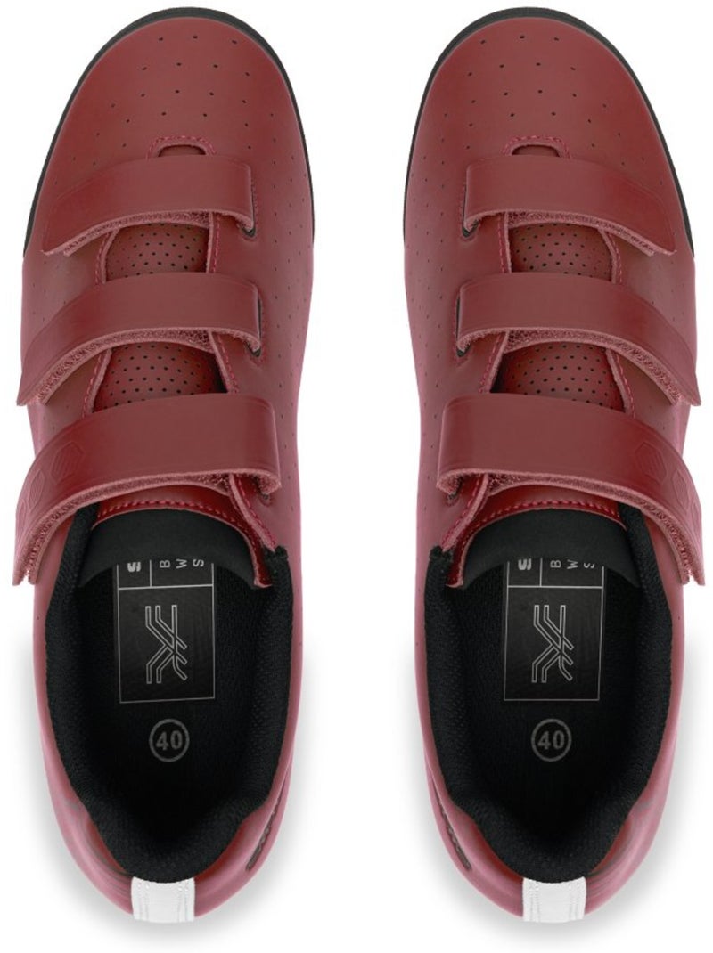 Zapatillas de ciclismo gravel ciclismo hombre y mujer sigr300 Rojo - Kiabi