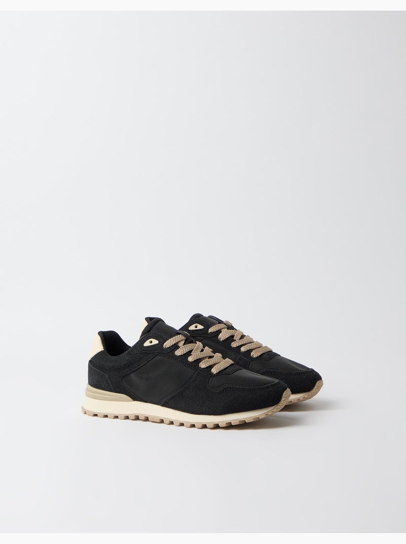 Zapatillas de contraste, mo fashion Negro - Kiabi
