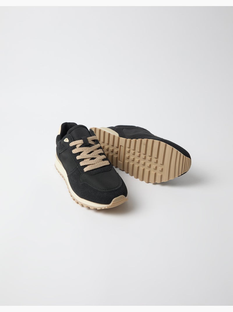 Zapatillas de contraste, mo fashion Negro - Kiabi