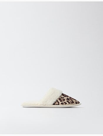 Zapatillas de dormitorio con estampado animal, mo fashion