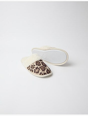 Zapatillas de dormitorio con estampado animal, mo fashion