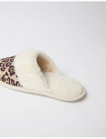 Zapatillas de dormitorio con estampado animal, mo fashion