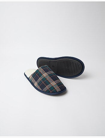 Zapatillas de dormitorio de cuadros, mo fashion