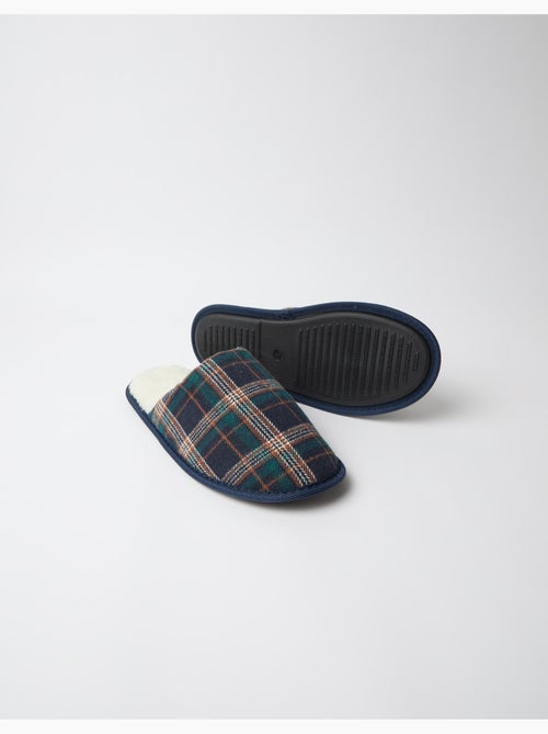 Zapatillas de dormitorio de cuadros, mo fashion - Kiabi