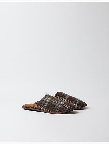 Zapatillas de dormitorio de cuadros, mo fashion