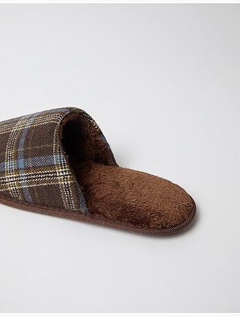 Zapatillas de dormitorio de cuadros, mo fashion