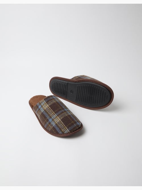 Zapatillas de dormitorio de cuadros, mo fashion - Kiabi Zapatillas de dormitorio de cuadros, mo fashion - Kiabi