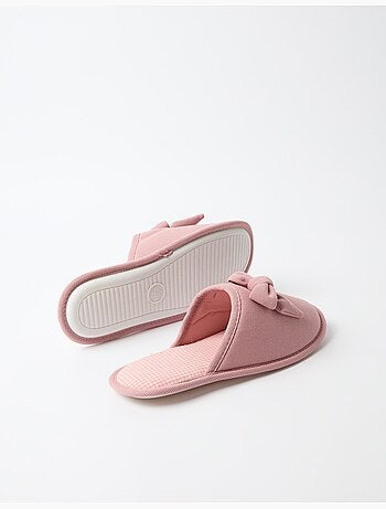 Zapatillas de dormitorio de vichy, mo fashion