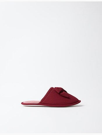 Zapatillas de dormitorio de vichy, mo fashion