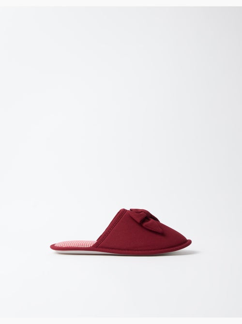 Zapatillas de dormitorio de vichy, mo fashion - Kiabi Zapatillas de dormitorio de vichy, mo fashion - Kiabi