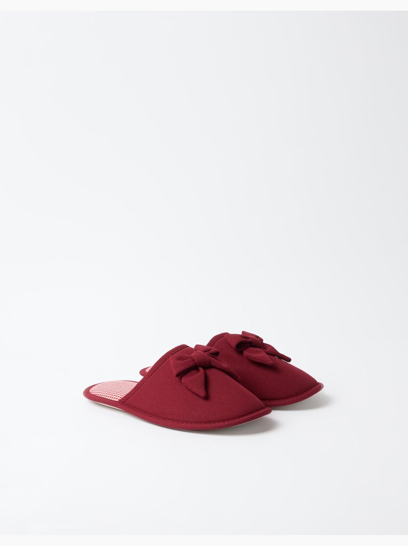 Zapatillas de dormitorio de vichy, mo fashion Violeta - Kiabi