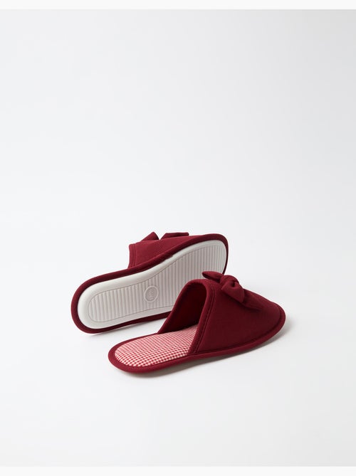 Zapatillas de dormitorio de vichy, mo fashion - Kiabi Zapatillas de dormitorio de vichy, mo fashion - Kiabi