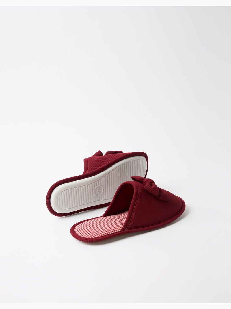 Zapatillas de dormitorio de vichy, mo fashion Violeta - Kiabi