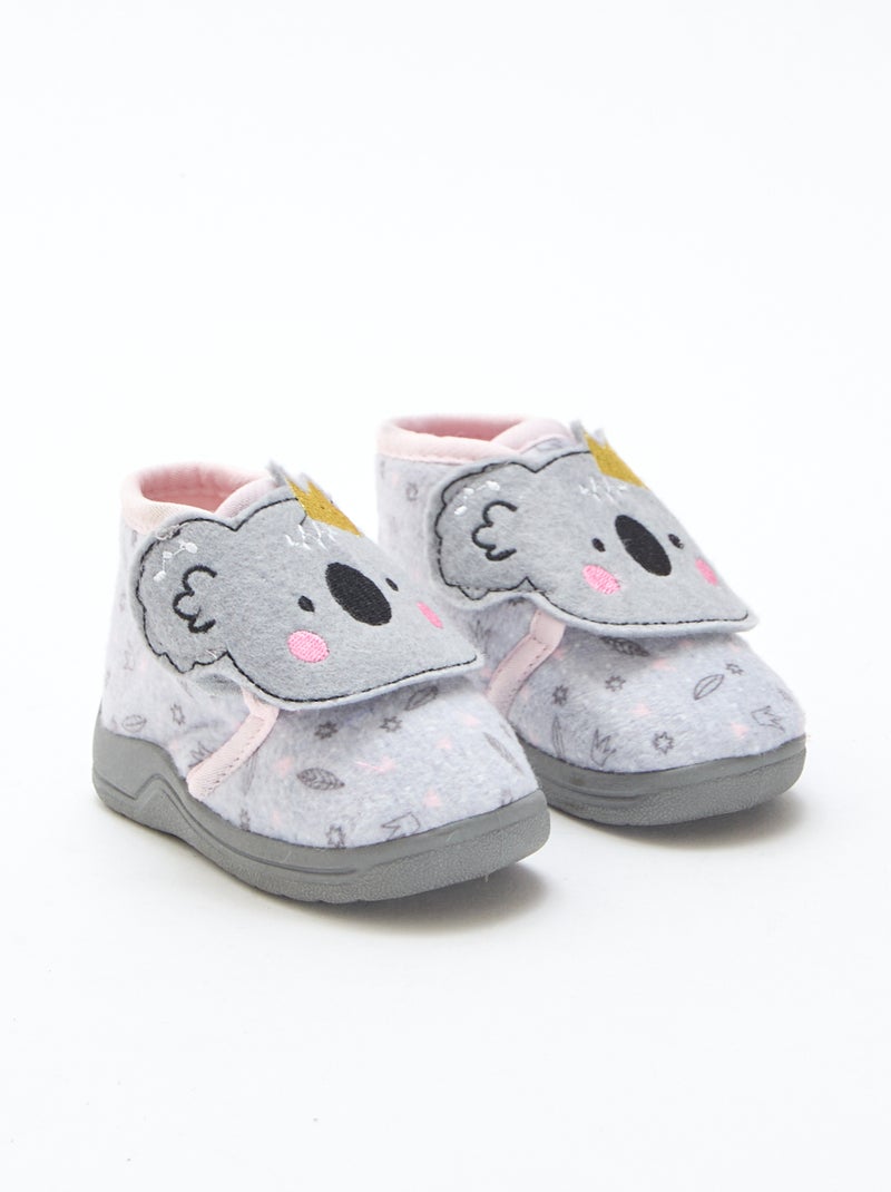 Zapatillas de estar en casa animadas 'Koala' Gris - Kiabi