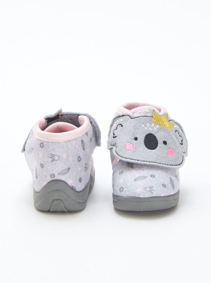 Zapatillas de estar en casa animadas 'Koala' Gris - Kiabi