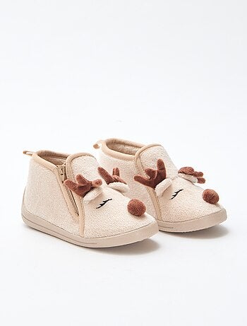 Zapatillas de estar en casa de serraje lúdicas Navideñas